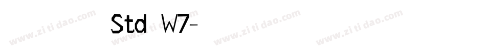 ヒラギノ角ゴ Std W7字体转换